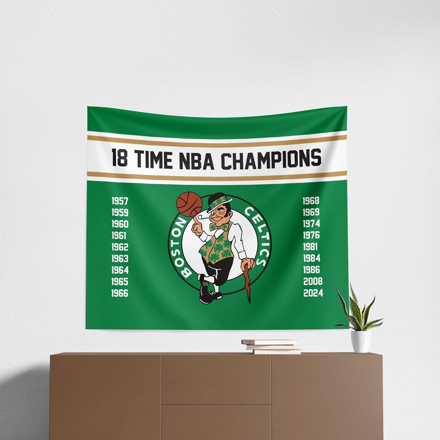 Tapiz Colgante NBA Boston Celtics 86x102 cm Poliester