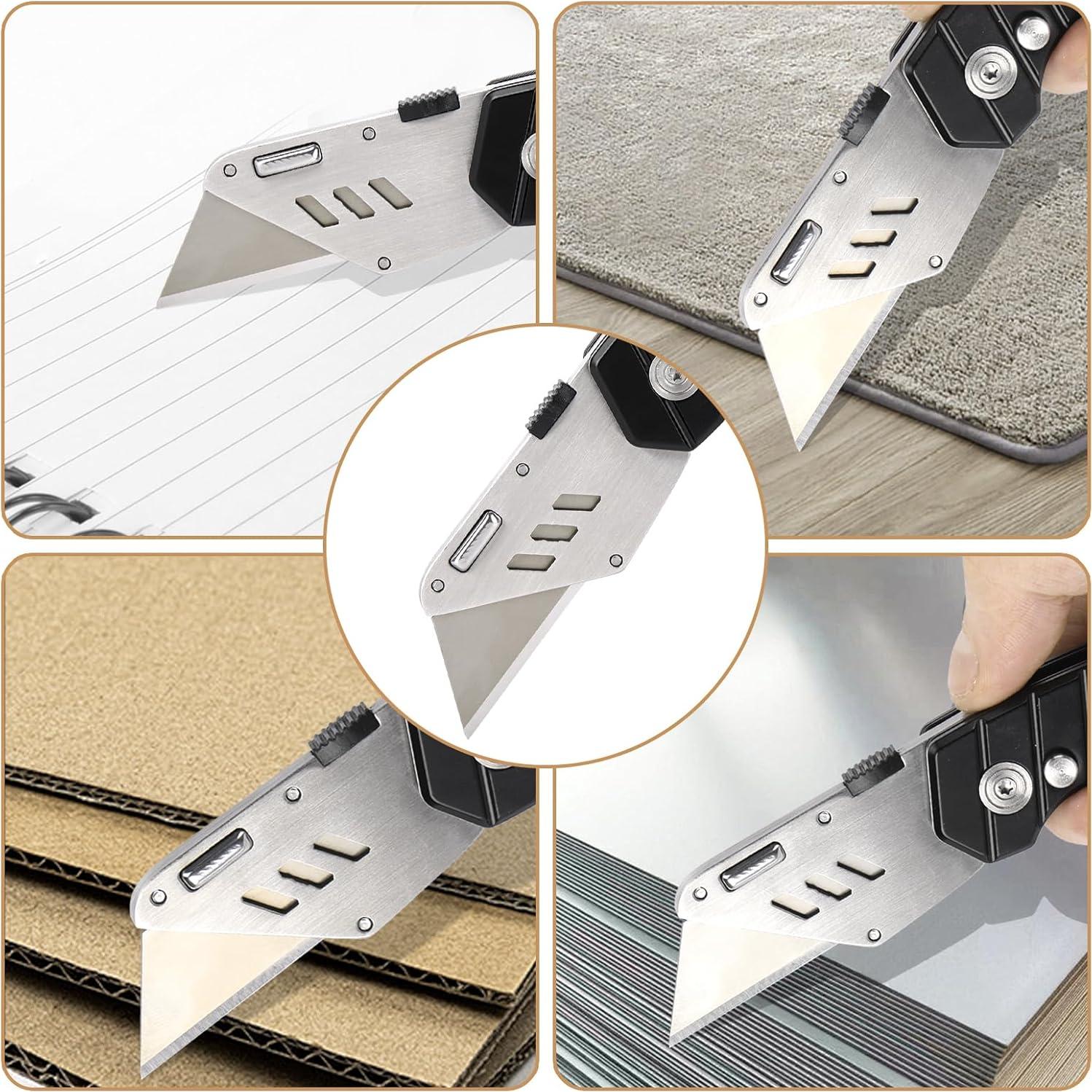 Cortador de Caja Harita Plegable con Mango de Madera y 5 Cuchillas