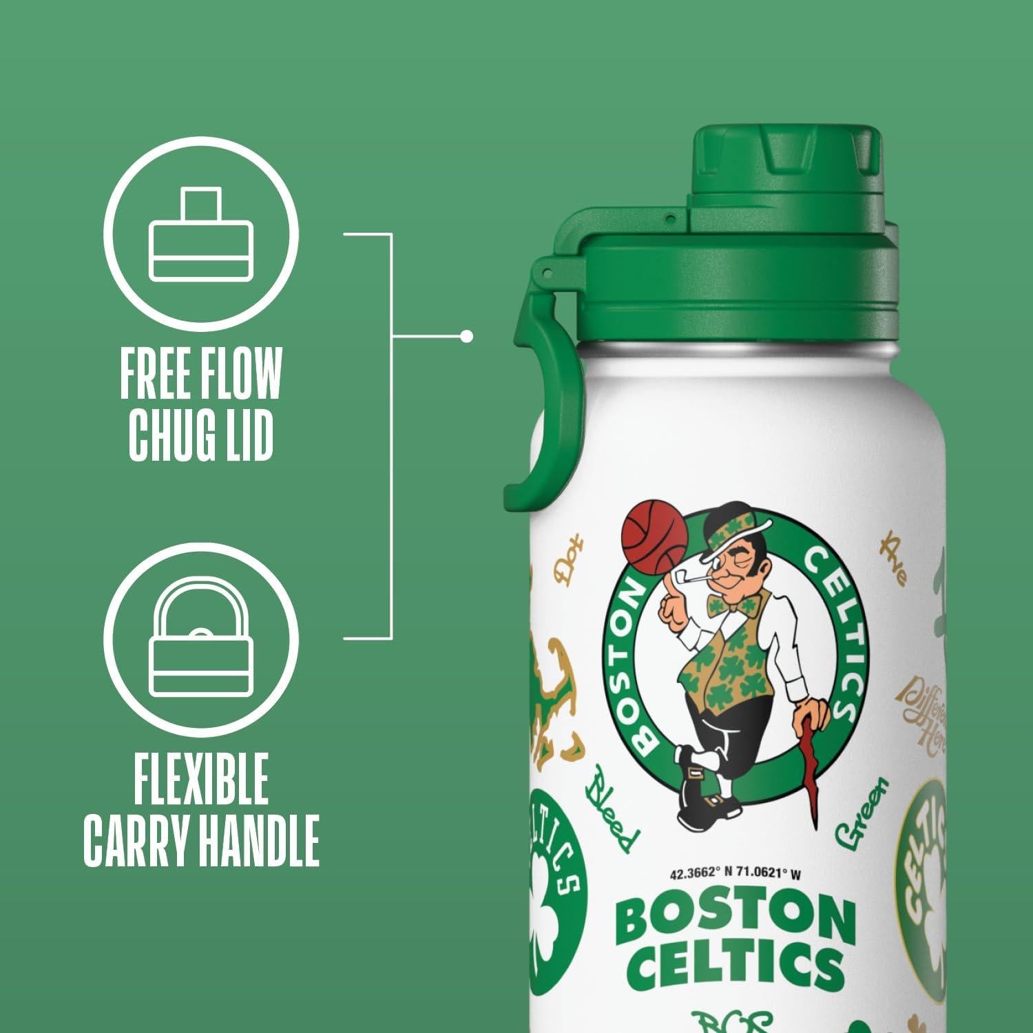 Botella de Agua Hydrapeak NBA Celtics 0.95L Acero Inoxidable