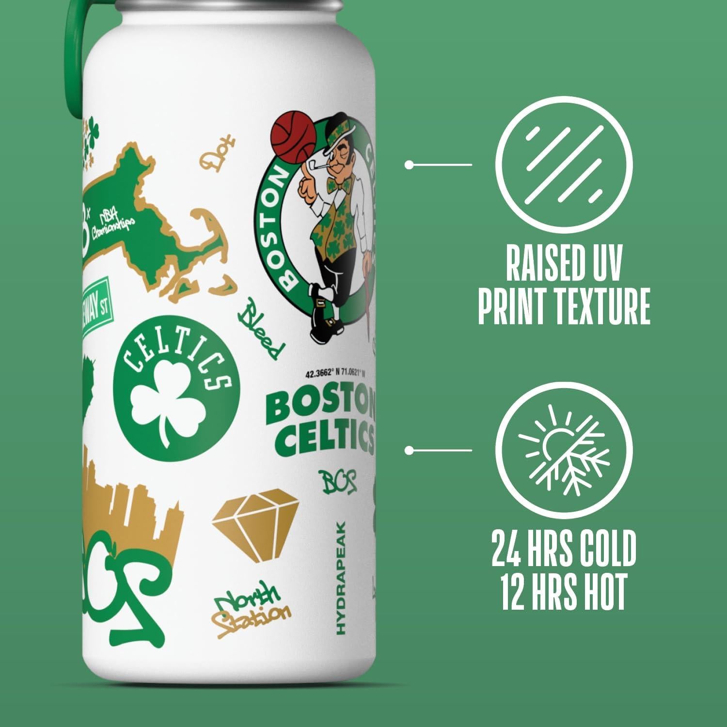 Botella de Agua Hydrapeak NBA Celtics 0.95L Acero Inoxidable