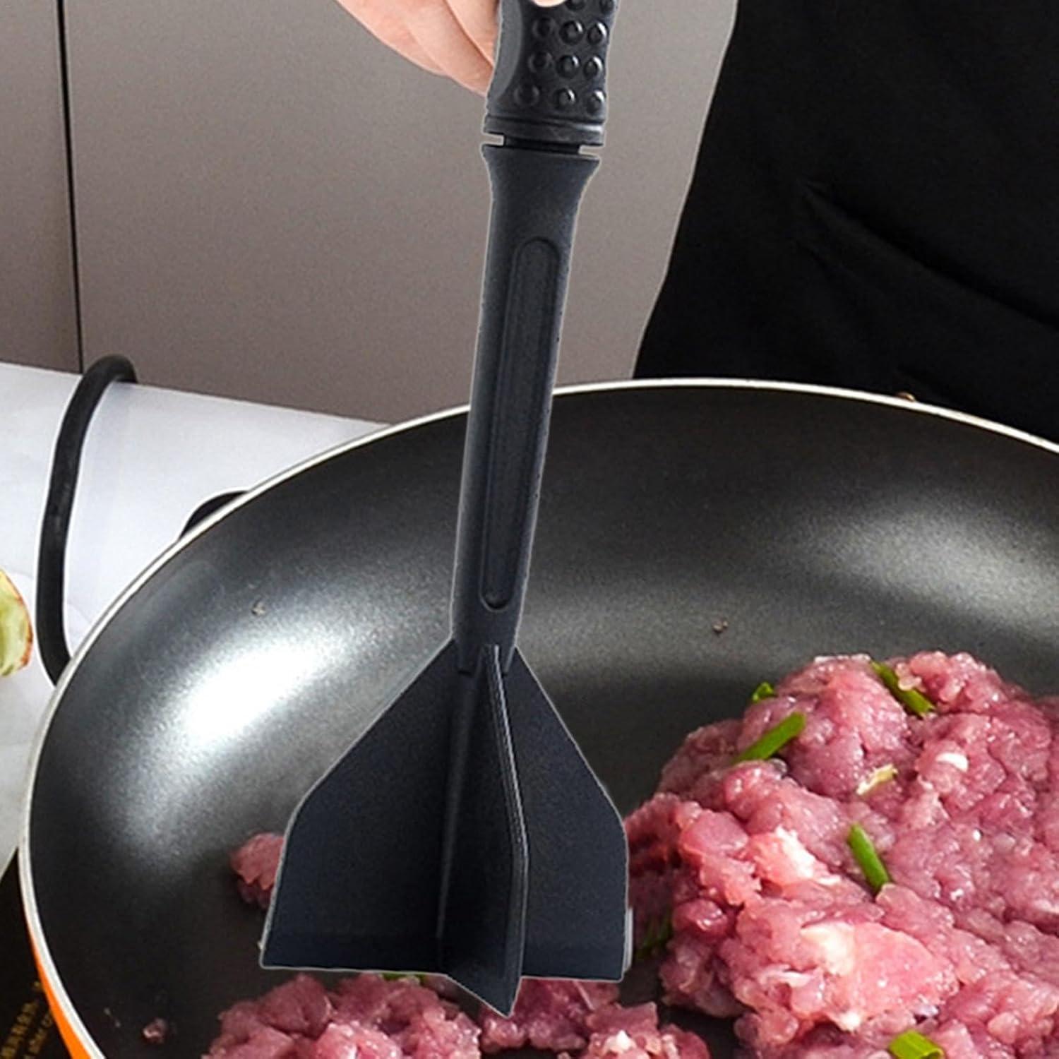 Picador de Carne de Nylon 29.5cm - Herramienta Resistente al Calor