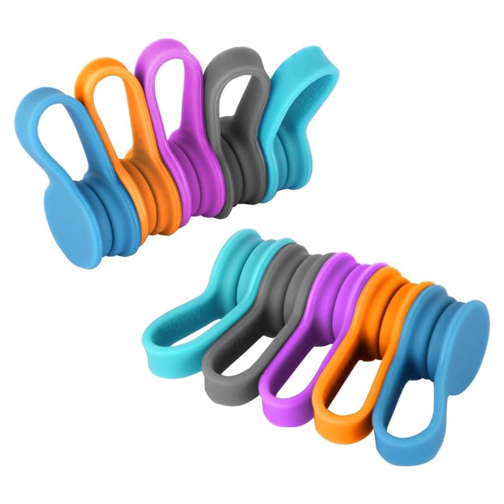 Correas Magnéticas Kanemc 10-Pack Silicona Multicolor 7.37 cm