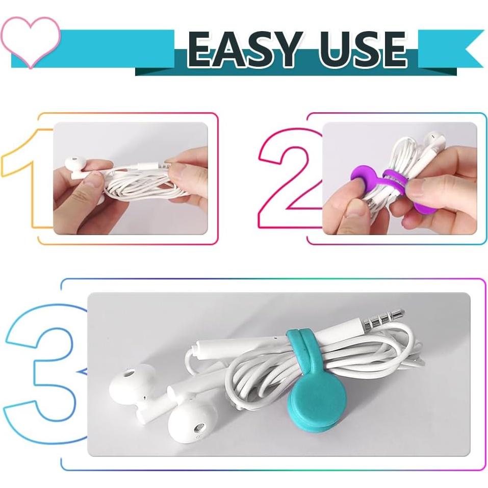 Correas Magnéticas Kanemc 10-Pack Silicona Multicolor 7.37 cm