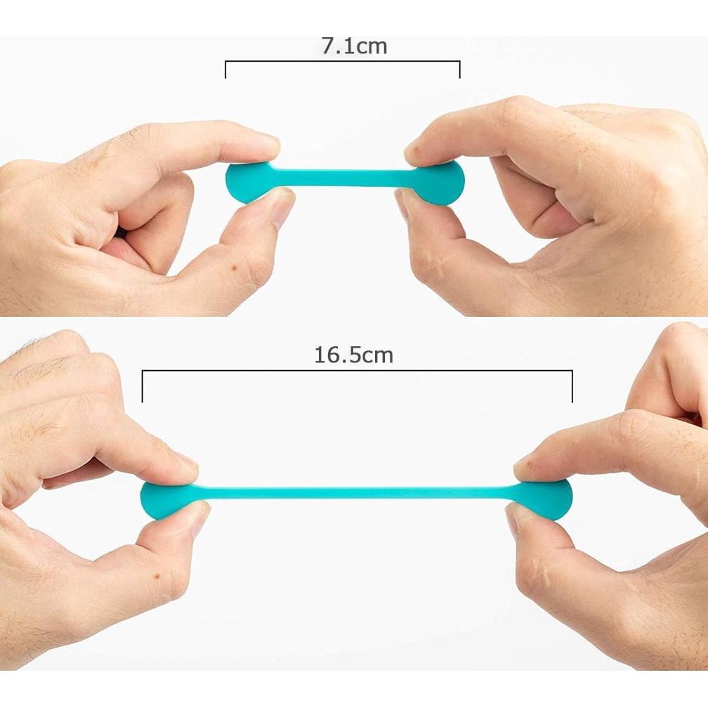 Correas Magnéticas Kanemc 10-Pack Silicona Multicolor 7.37 cm