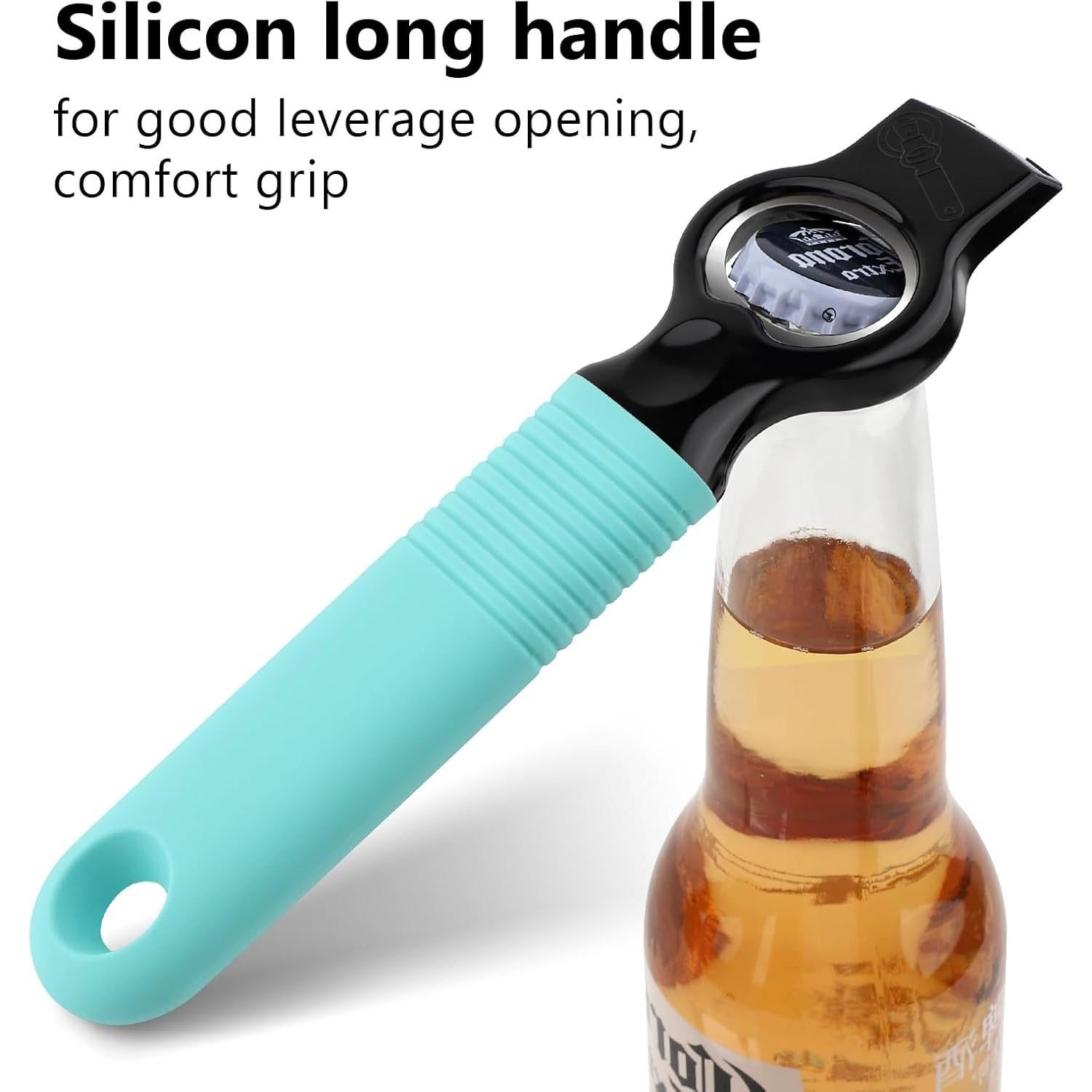 Abridor de Botellas y Latas DUNLAGUE 2 en 1 con Imán Aqua