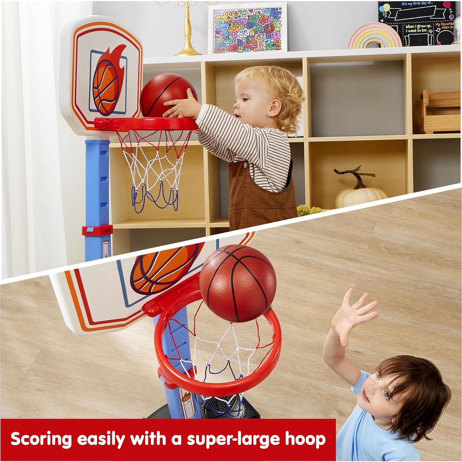 Juego de Baloncesto Ajustable JOYIN para Niños 2.5-3.5 ft