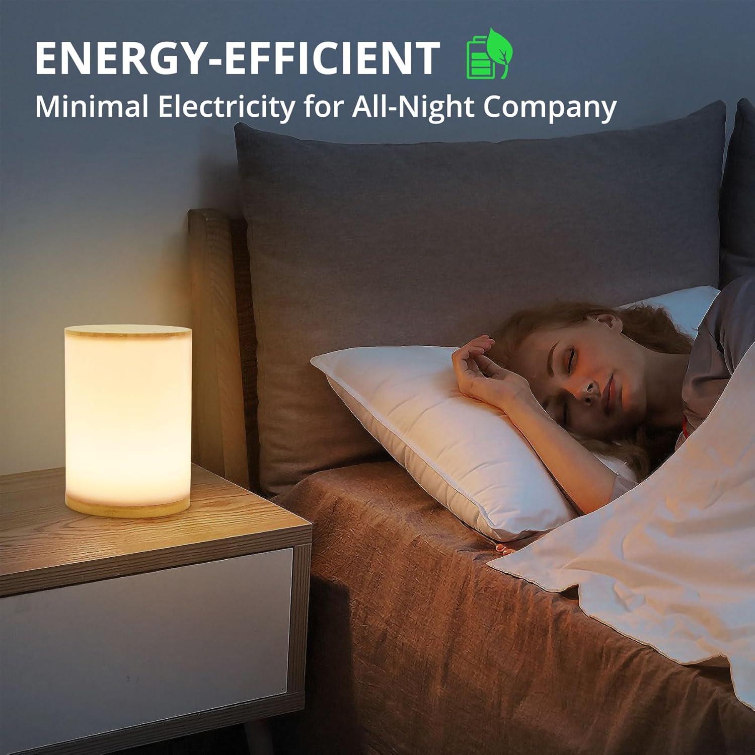 Lámpara de Mesa UCHENTON de Bambú Mini 400 Lúmenes 2700K