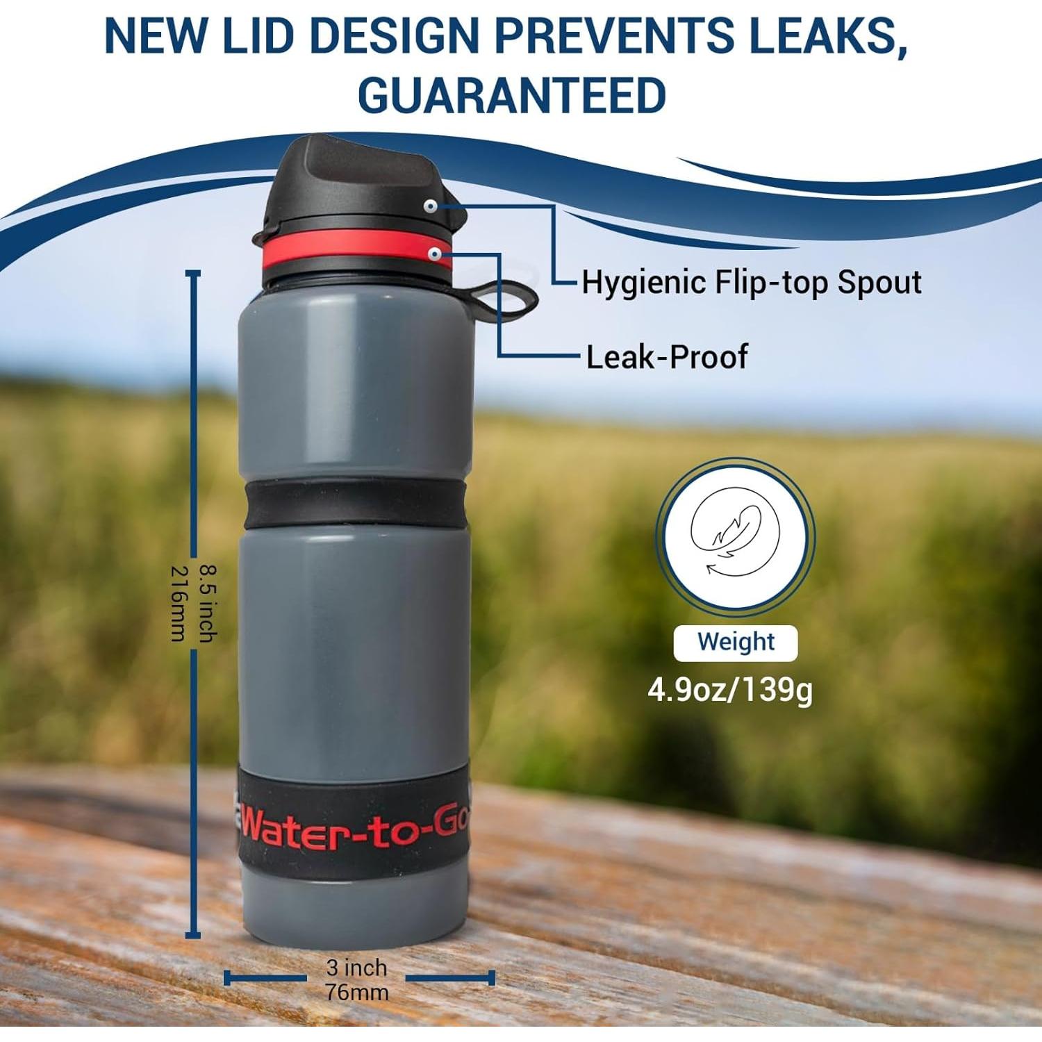 Botella Purificadora WATER TO GO Active75 750ml Bioplástico