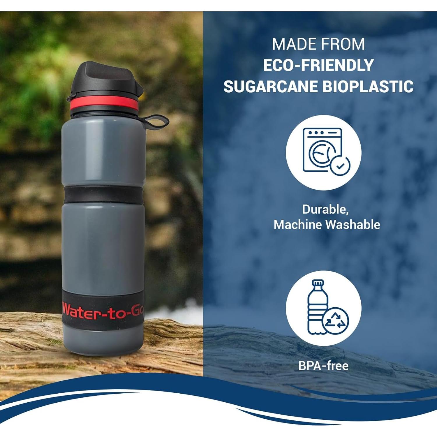 Botella Purificadora WATER TO GO Active75 750ml Bioplástico