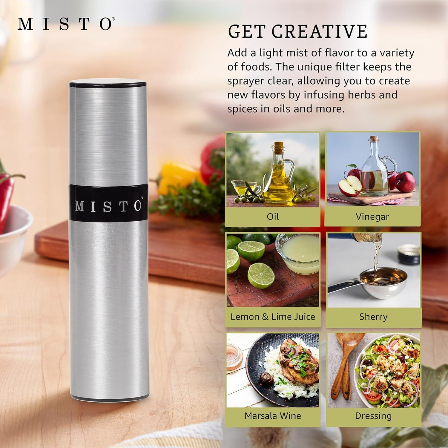 Juego de 2 Pulverizadores de Aceite Misto 95ml Aluminio