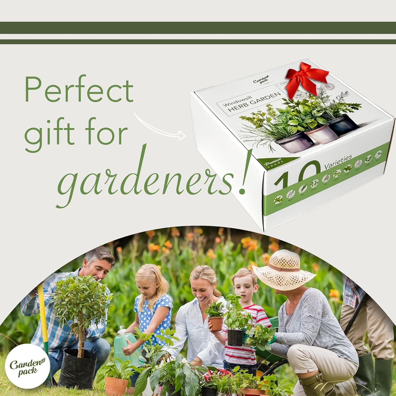 Kit de Jardín de Hierbas 10 Especies - Macetas y Suelo