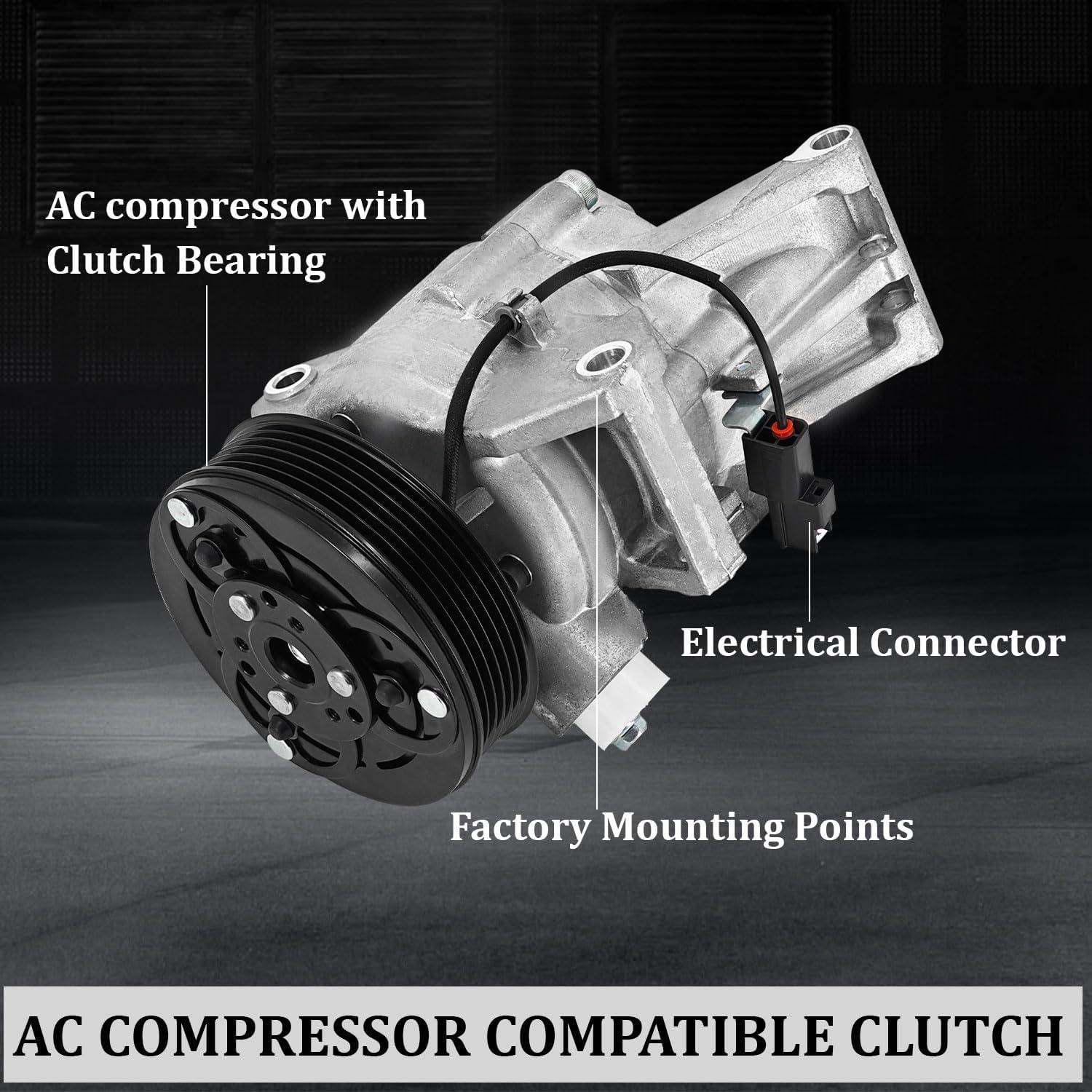 Compresor de aire acondicionado QuenPenge EH466 para Mazda y Toyota