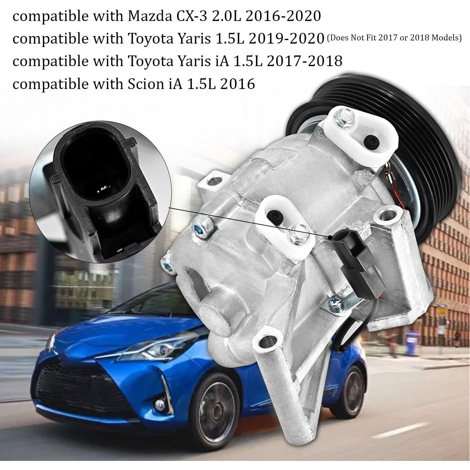 Compresor de aire acondicionado QuenPenge EH466 para Mazda y Toyota