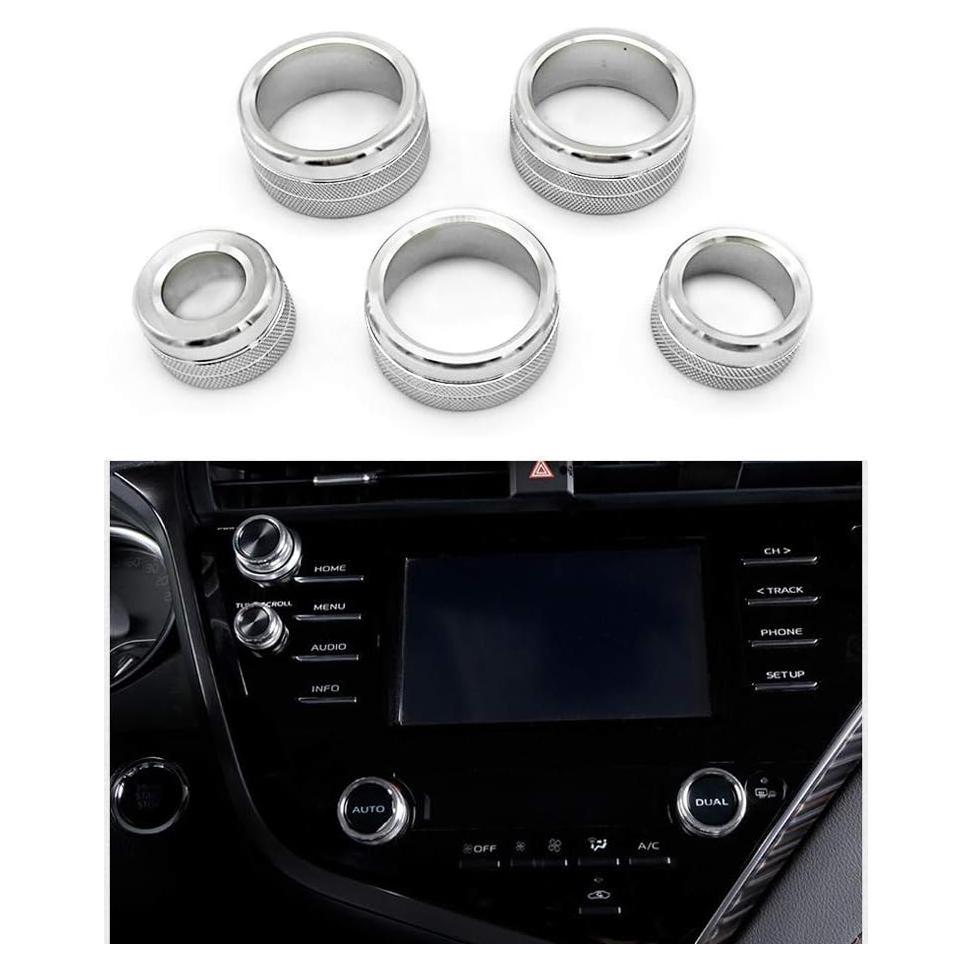 Cubiertas de Botón de Aire Acondicionado Thor-Ind Plata 5pcs