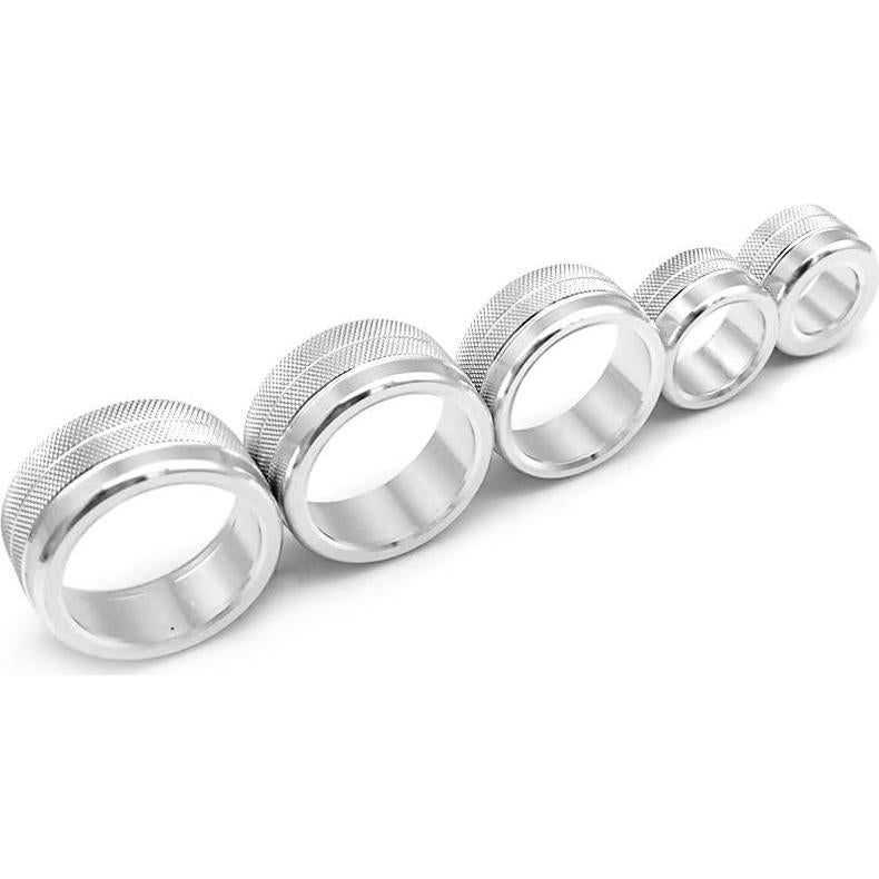 Cubiertas de Botón de Aire Acondicionado Thor-Ind Plata 5pcs