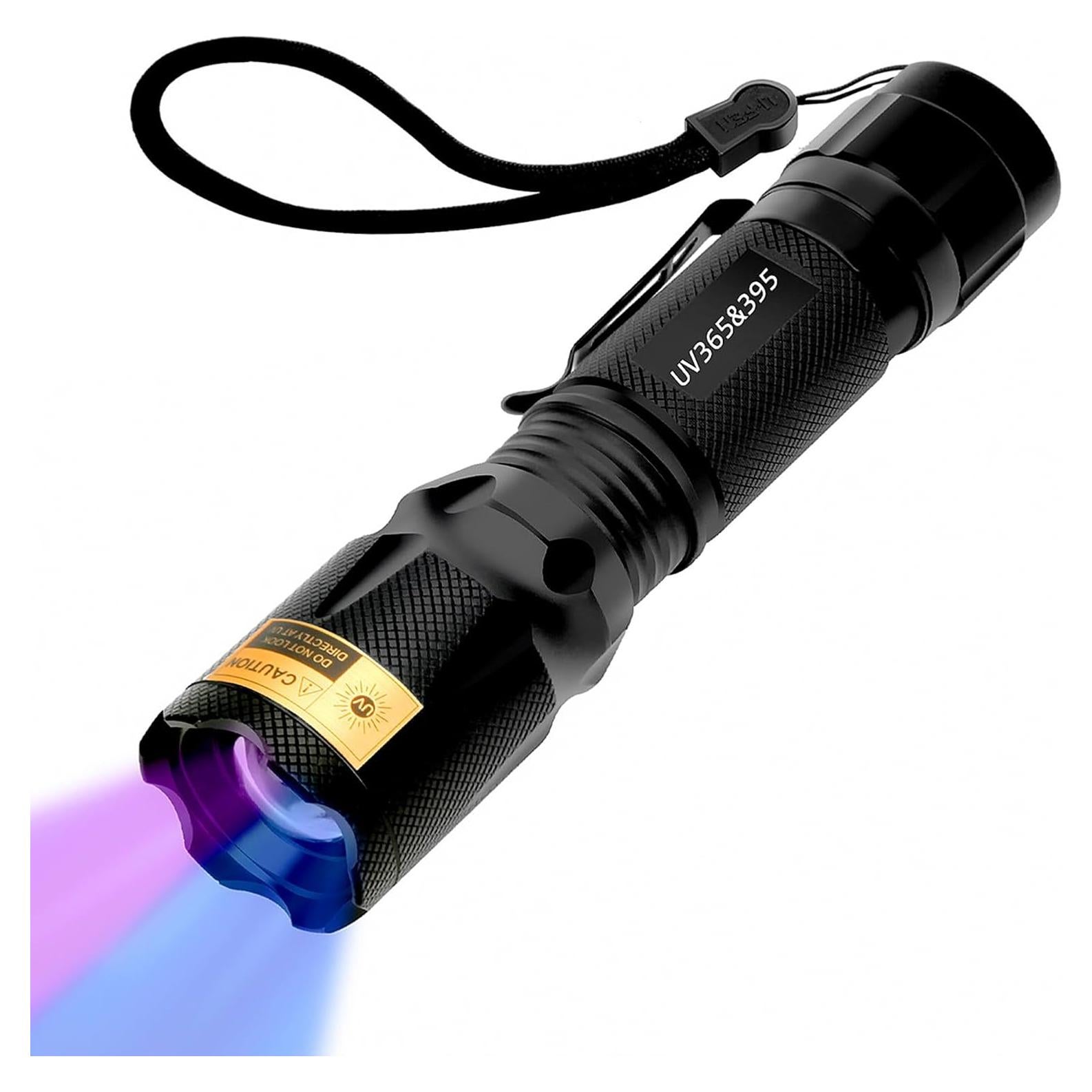 Linterna UV HSXMN 365nm 395nm Detección de Manchas Mascotas
