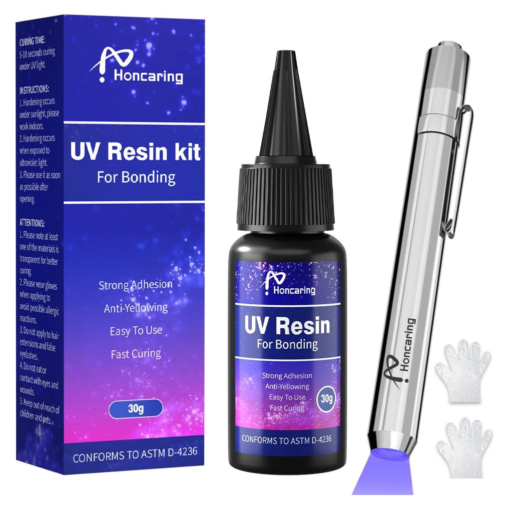 Kit de Resina UV Honcaring 30g con Luz para Reparación