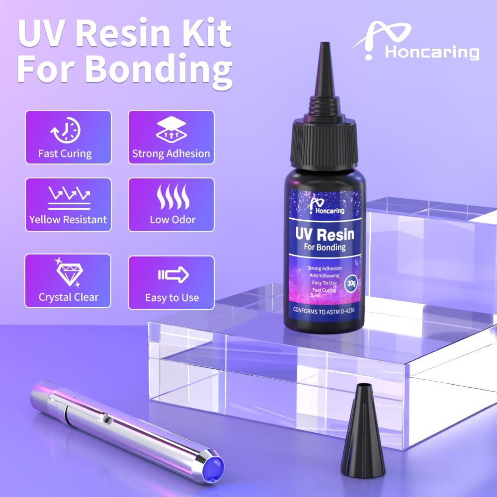 Kit de Resina UV Honcaring 30g con Luz para Reparación