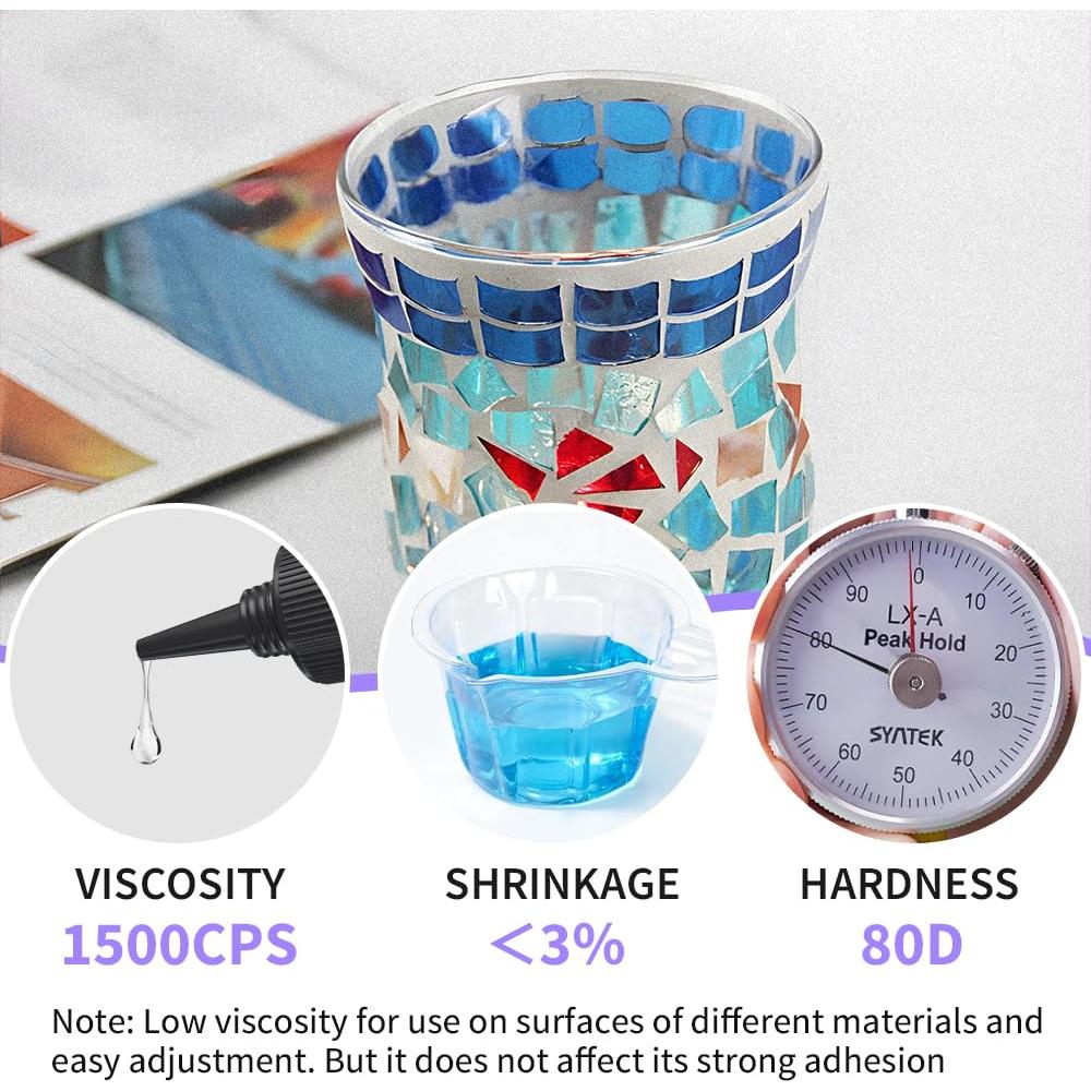 Kit de Resina UV Honcaring 30g con Luz para Reparación