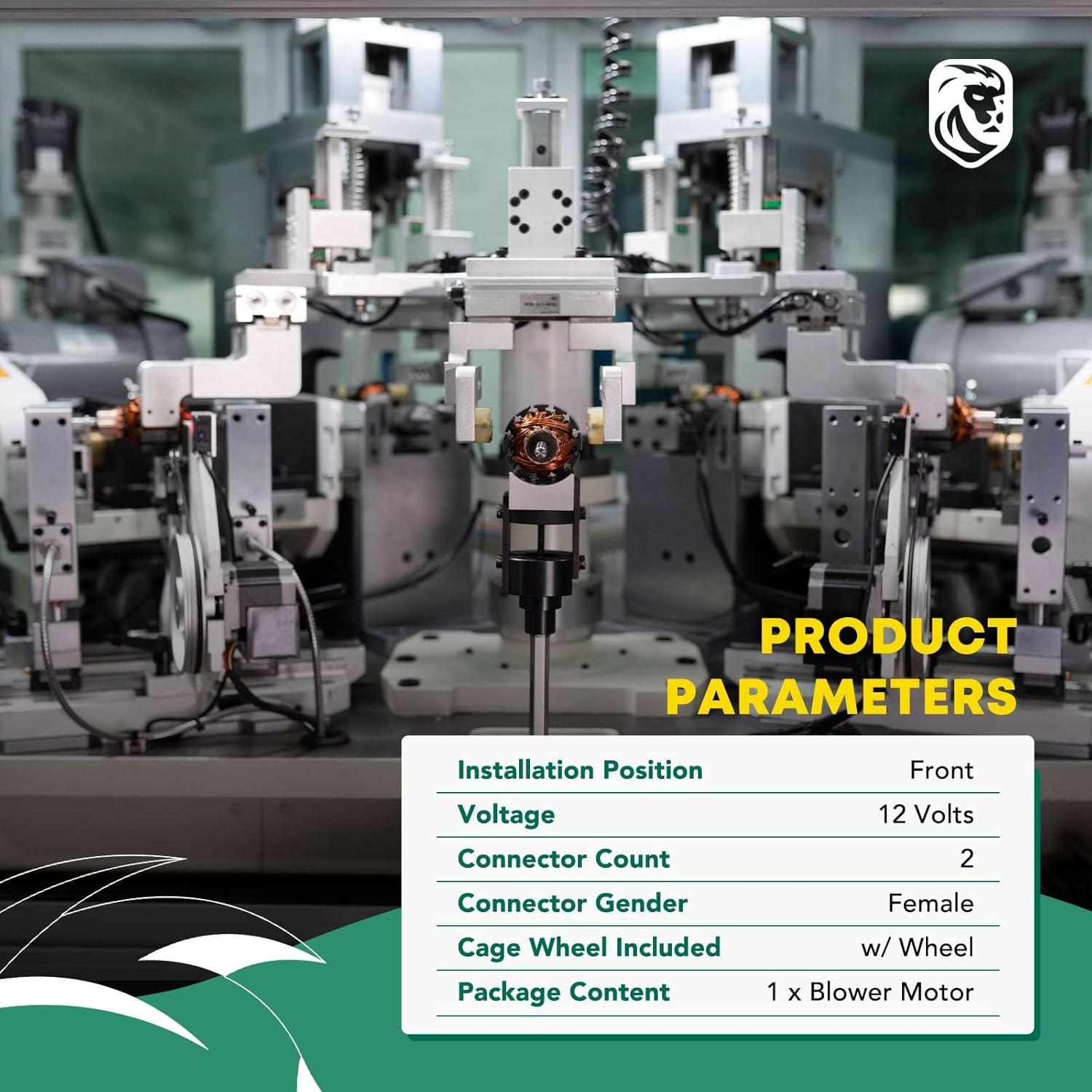 Motor de Ventilador HVAC YHTAUTO para Toyota Yaris 2007-2012