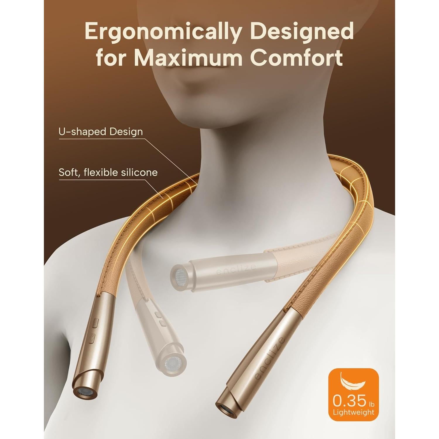 Luz de Lectura LED para el Cuello Enclize, 3 Colores, 9 Brillos