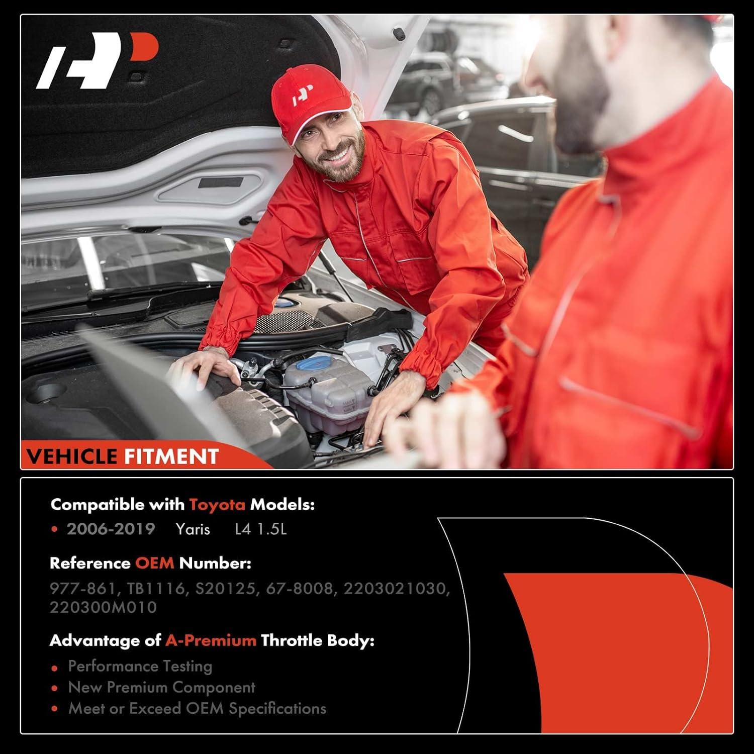 Cuerpo de Aceleración Electrónico A-Premium para Toyota Yaris 2006-2019