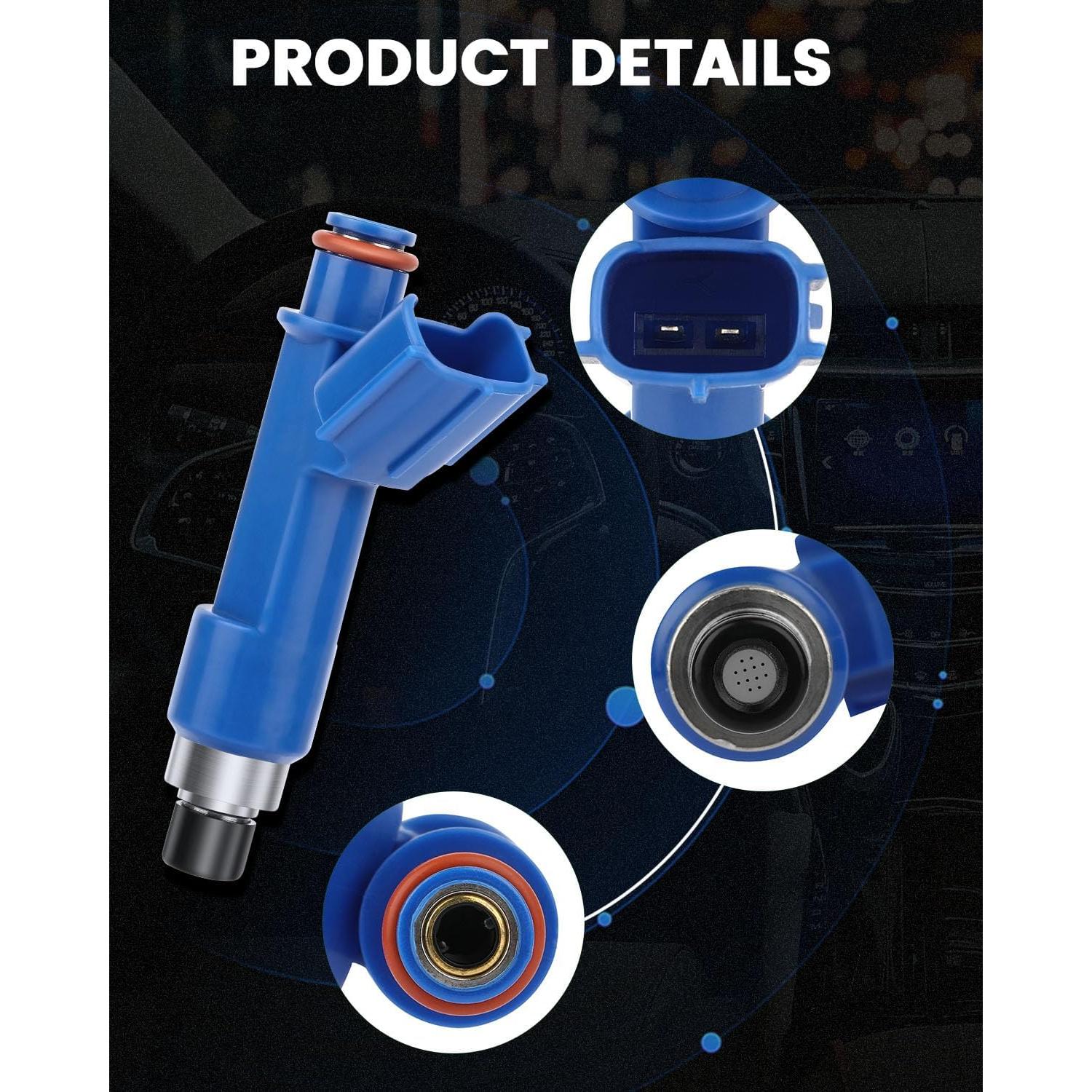 Inyectores de Combustible ECCPP 4 pcs para Toyota Yaris 1.5L