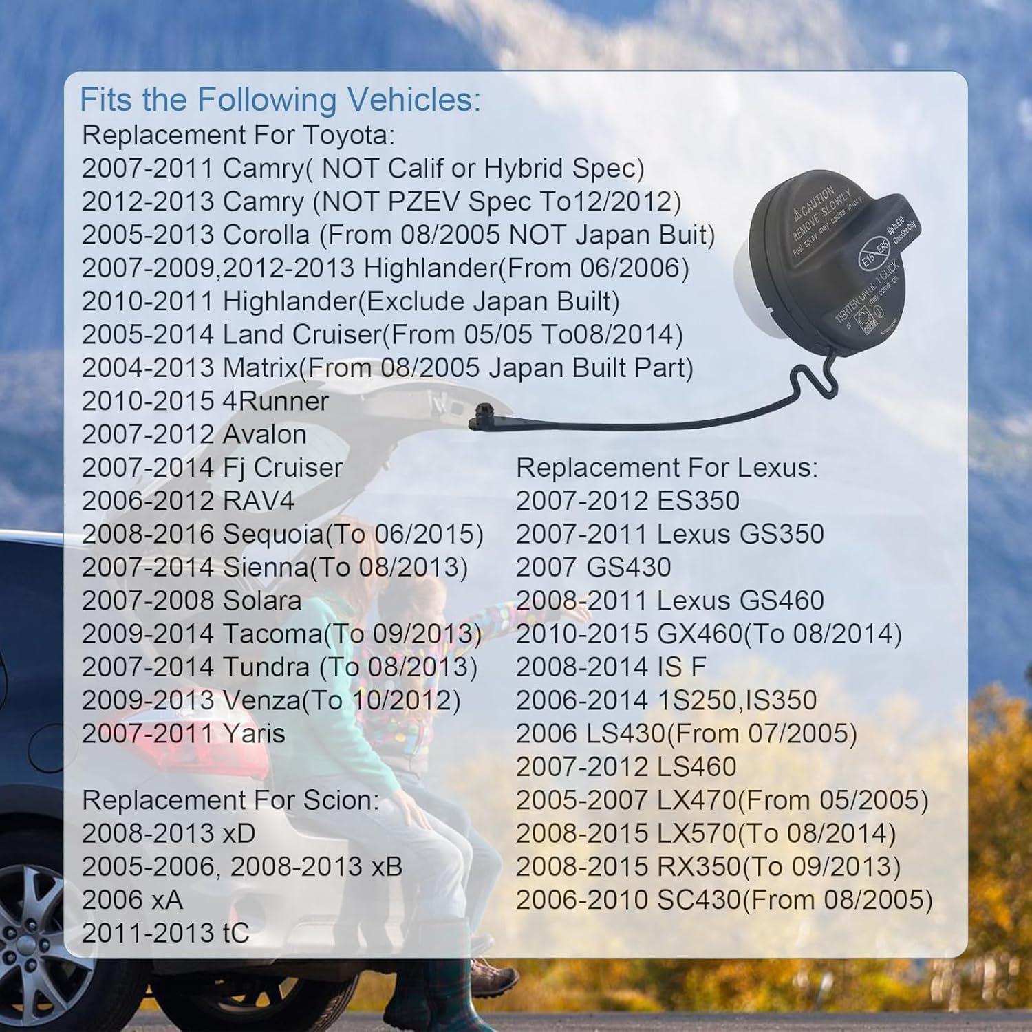 Tapa de Gas Maxsolve 77300-06040 para Toyota y Lexus