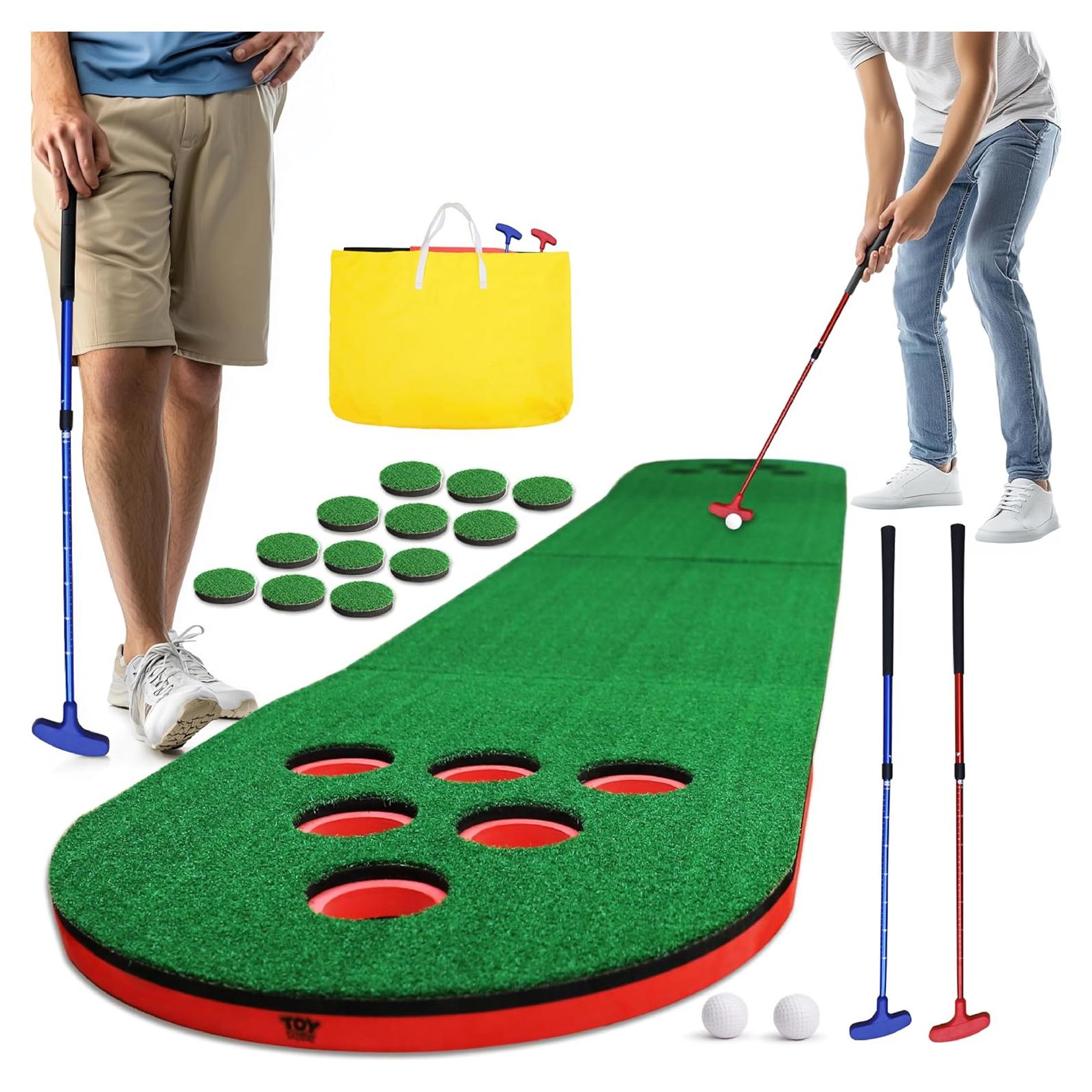 Juego de Golf Putting TOY Life 3m con 2 Putters y 12 Copas