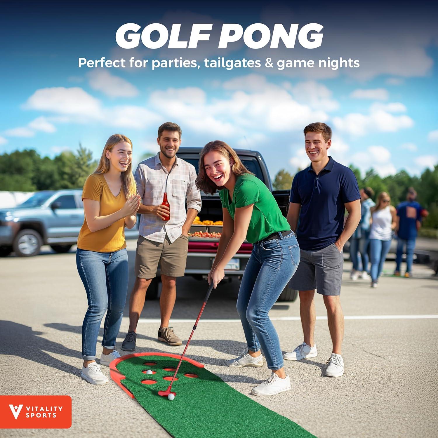 Juego de Golf Putting TOY Life 3m con 2 Putters y 12 Copas