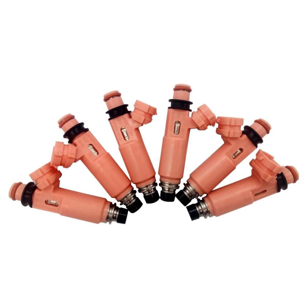 Inyectores de Combustible Amrxuts 6 Pcs 12 Agujeros Toyota/Lexus