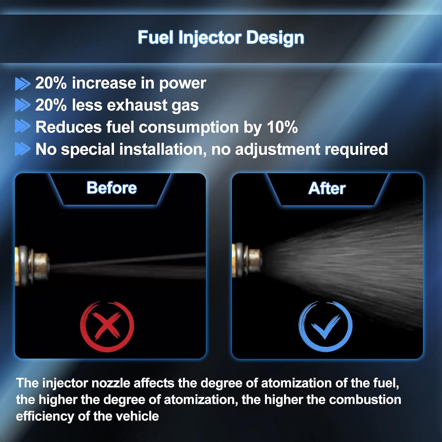Juego de inyectores de combustible FIREMOTOO 4 unidades 12 agujeros