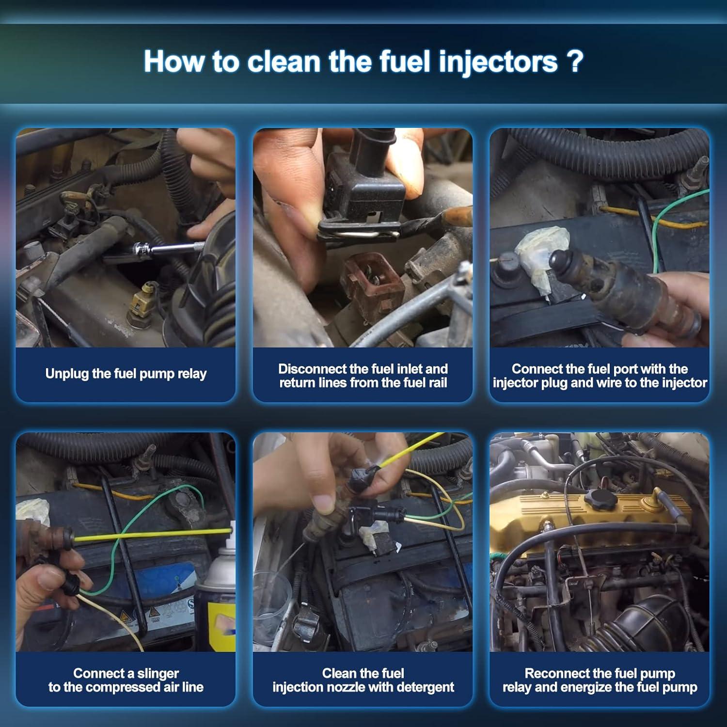 Juego de inyectores de combustible FIREMOTOO 4 unidades 12 agujeros