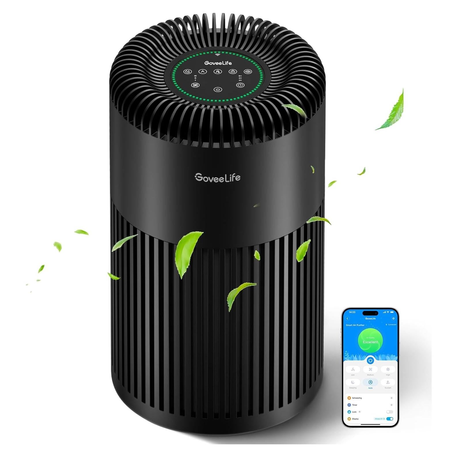 Purificador de Aire GoveeLife H7122 para 141 m², WiFi, HEPA