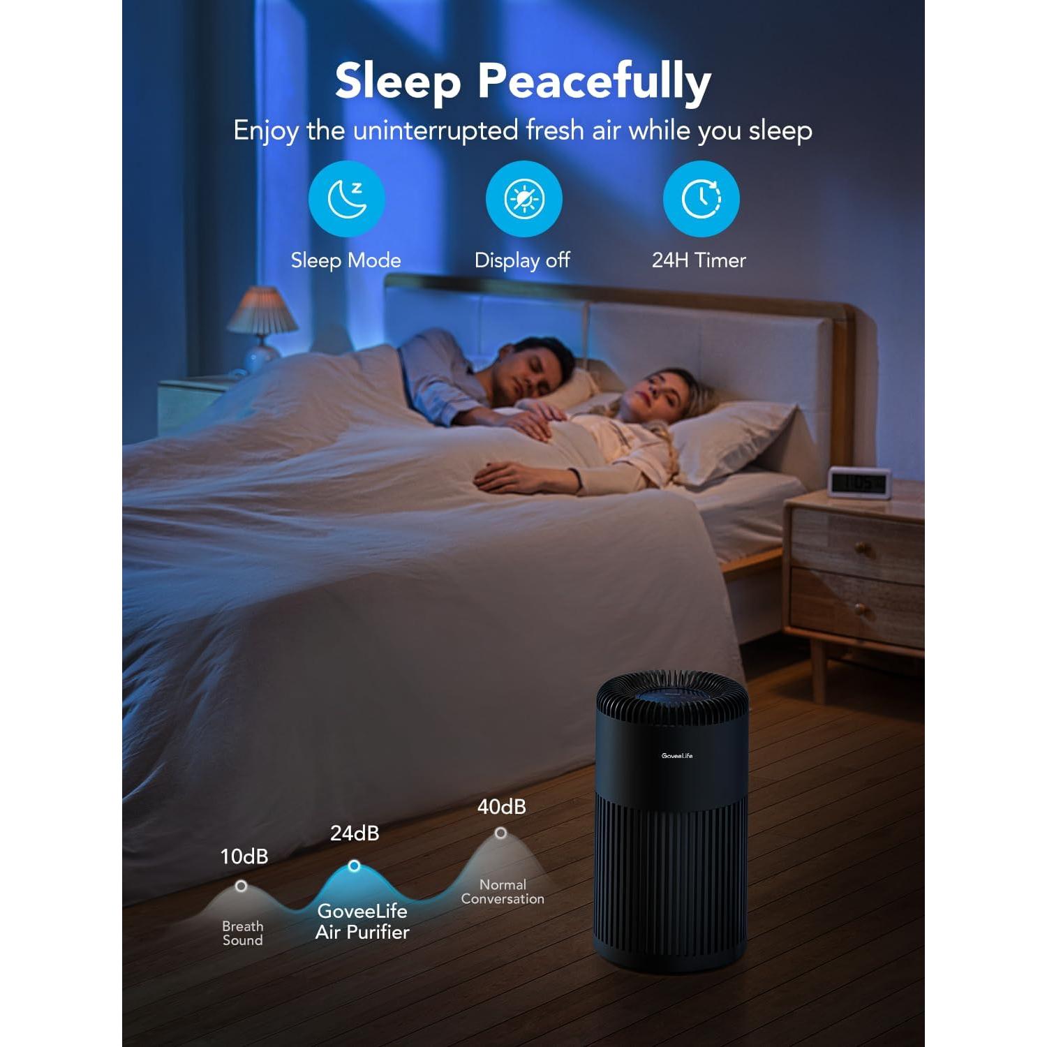 Purificador de Aire GoveeLife H7122 para 141 m², WiFi, HEPA