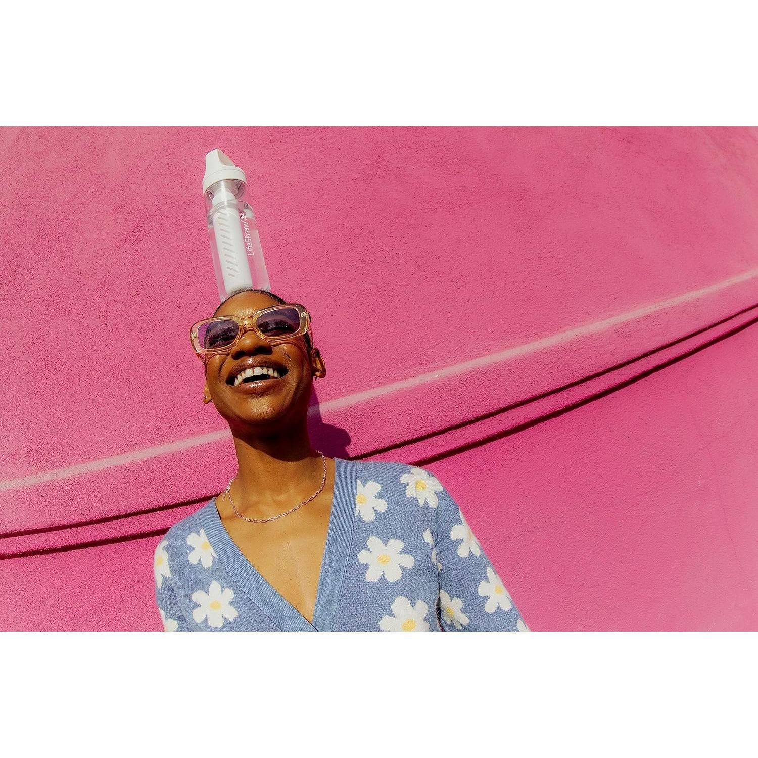 Botella LifeStraw Go Series 22 oz Filtro Agua 2-Pack Azul