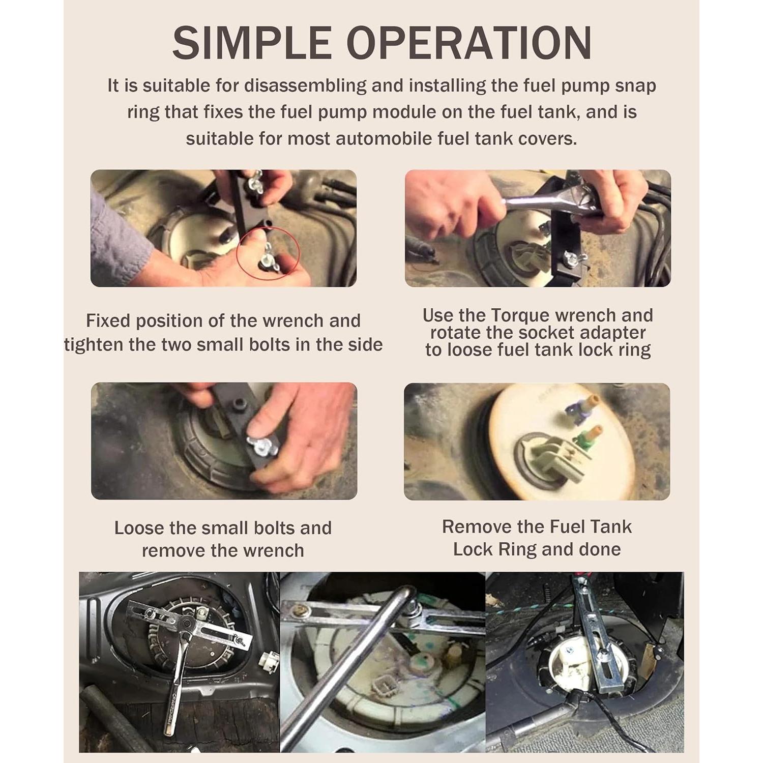 Juego de 3 herramientas extracción bomba combustible bylikeho