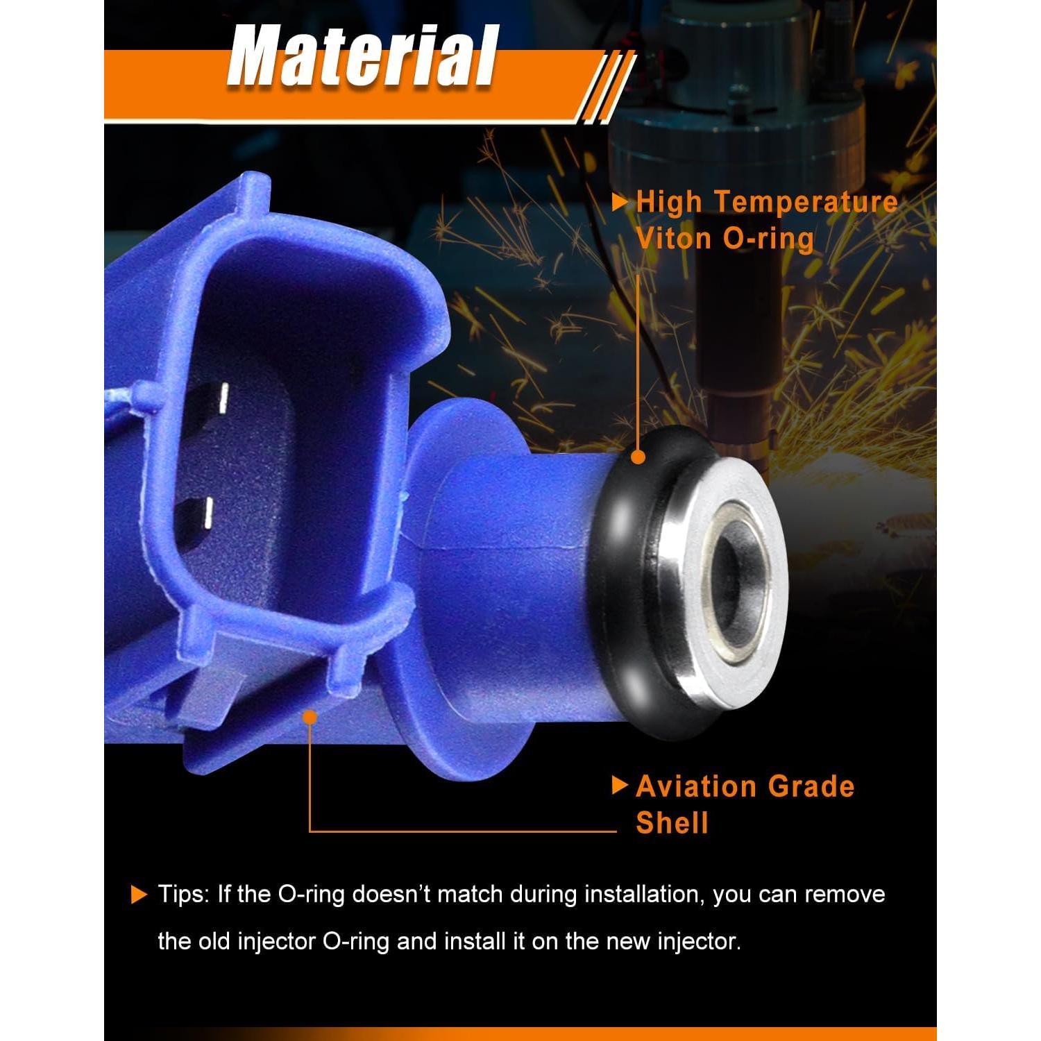 Inyectores de Combustible ABENLY 23250-0D050 Juego de 4