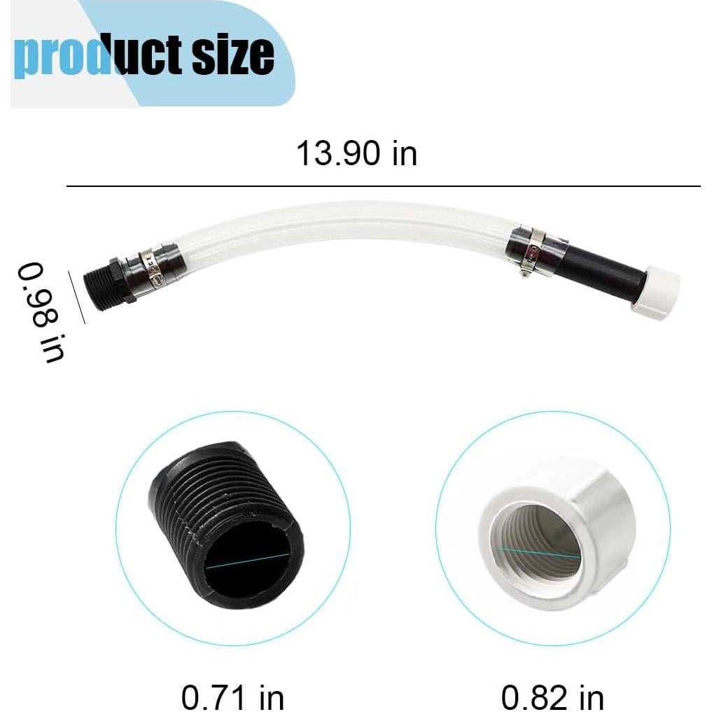 Manguera de combustible SMILFUY 35,31 cm con filtro negro