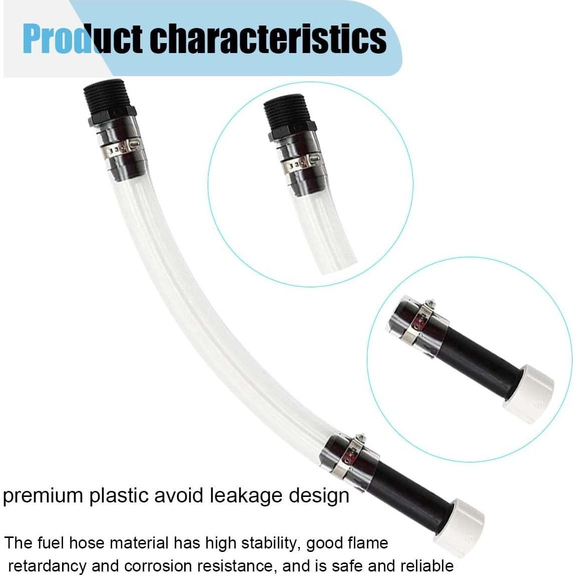 Manguera de combustible SMILFUY 35,31 cm con filtro negro