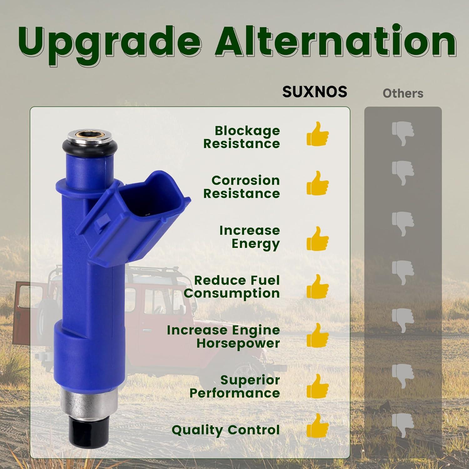 Inyectores de combustible SUXNOS para Toyota Yaris Corolla 1.8L