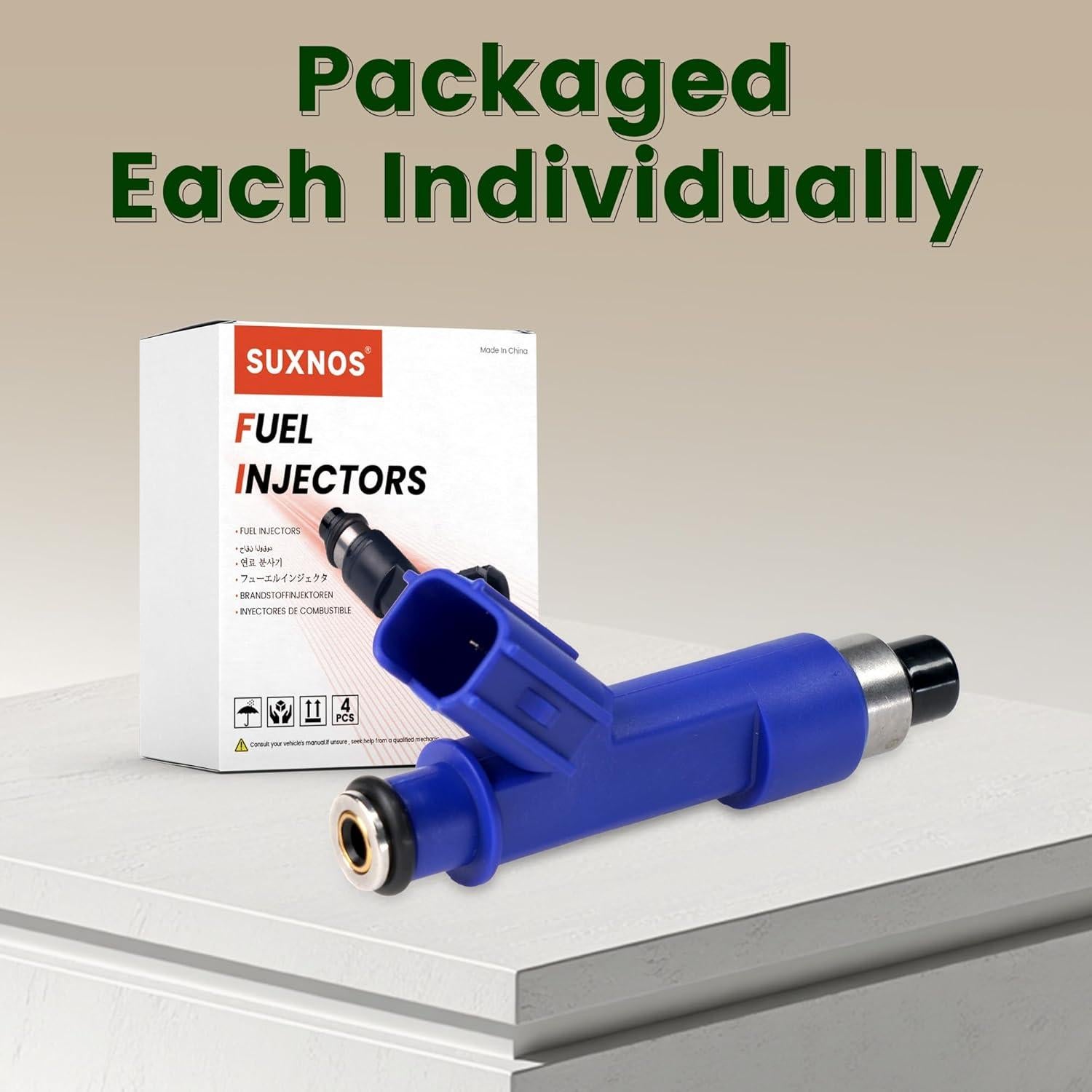 Inyectores de combustible SUXNOS para Toyota Yaris Corolla 1.8L
