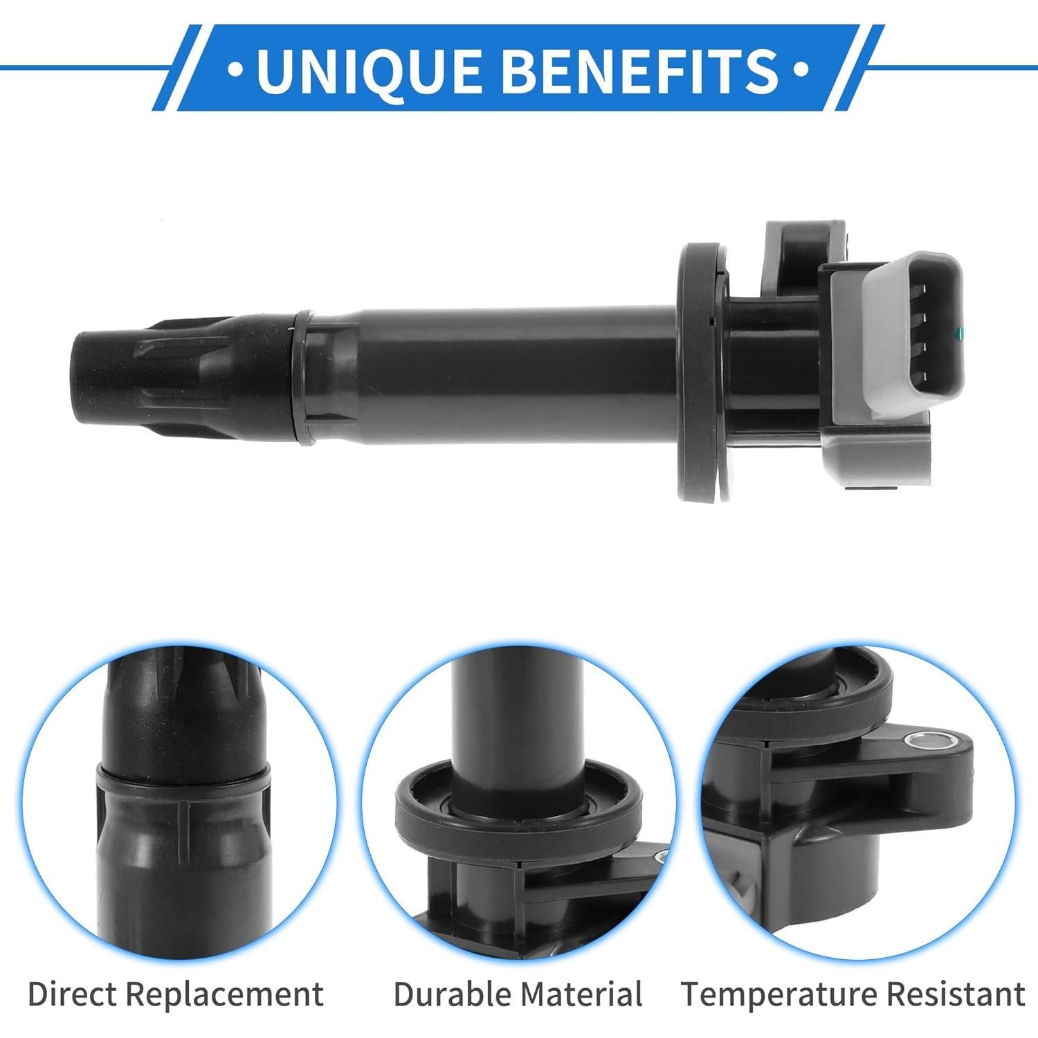 Bobina de Encendido VekAuto para Toyota Yaris 2005-2022 - 4 Pcs