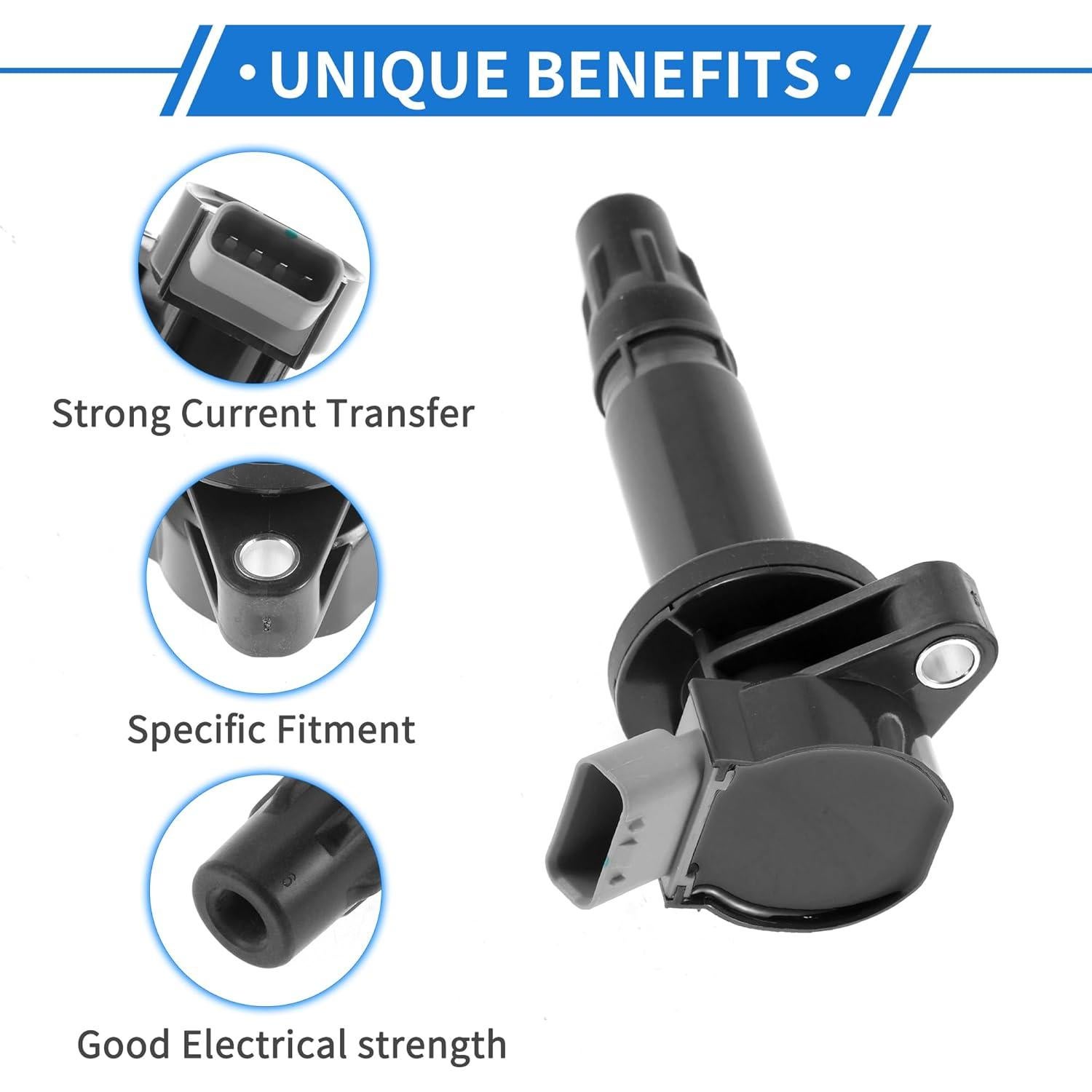 Bobina de Encendido VekAuto para Toyota Yaris 2005-2022 - 4 Pcs