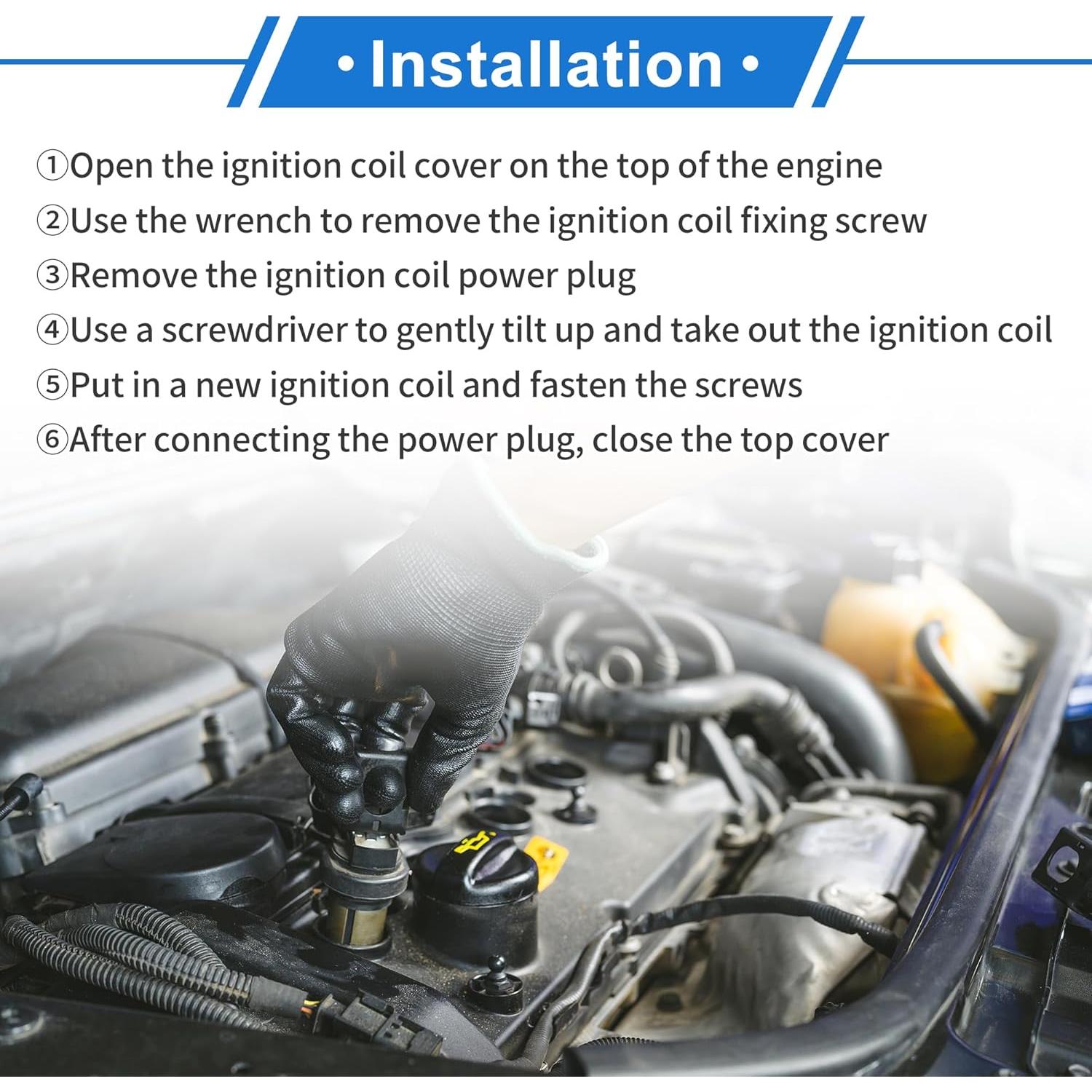 Bobina de Encendido VekAuto para Toyota Yaris 2005-2022 - 4 Pcs