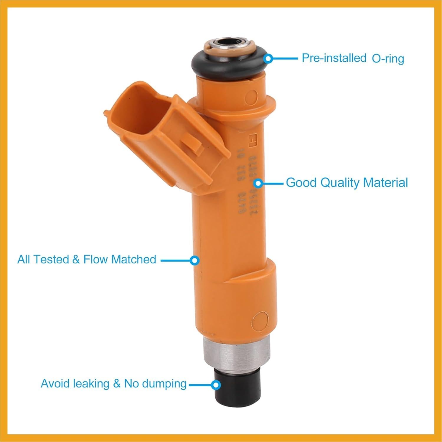 Inyector de Combustible Partuto para Toyota Aygo Yaris 1.0