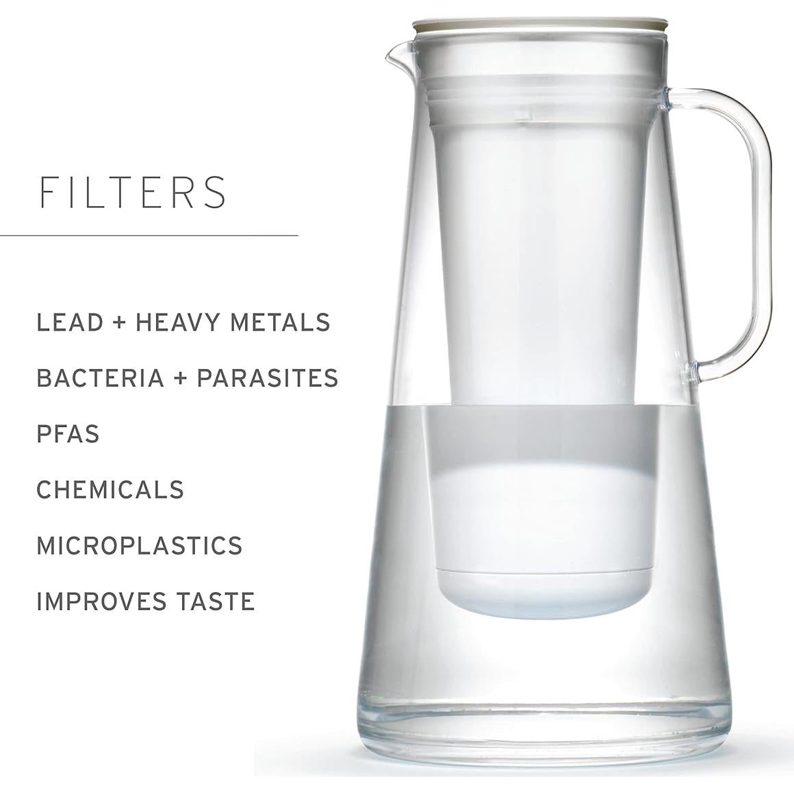 Jarra filtradora LifeStraw Home 10 tazas Pebble libre BPA