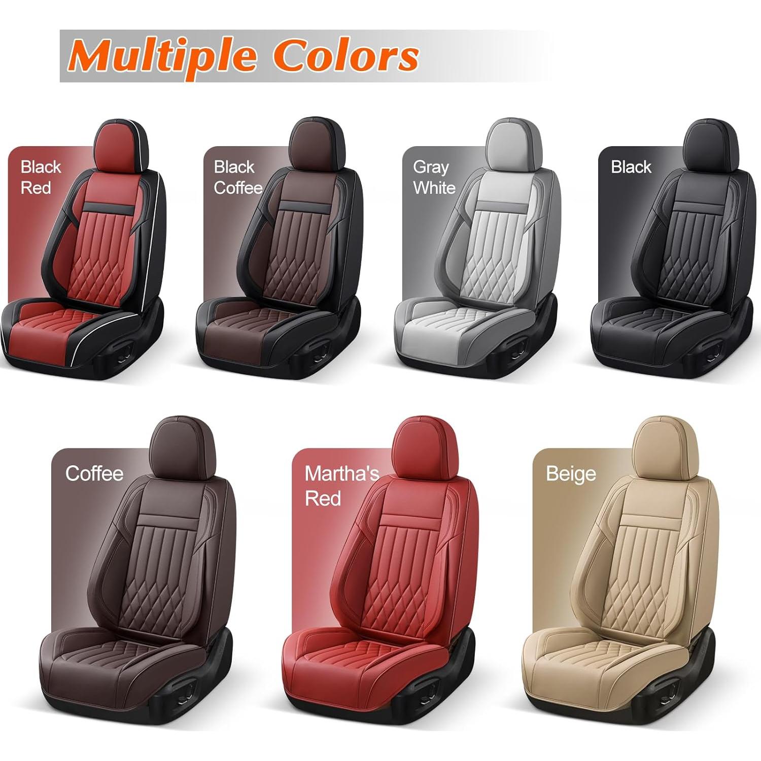 Funda de Asiento de Coche KEYOOG Universal Rojo 2 Asientos