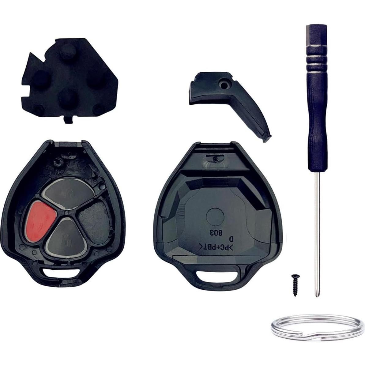 Carcasa de Llave Reemplazo Toyota 4Runner Matrix 3 Botones