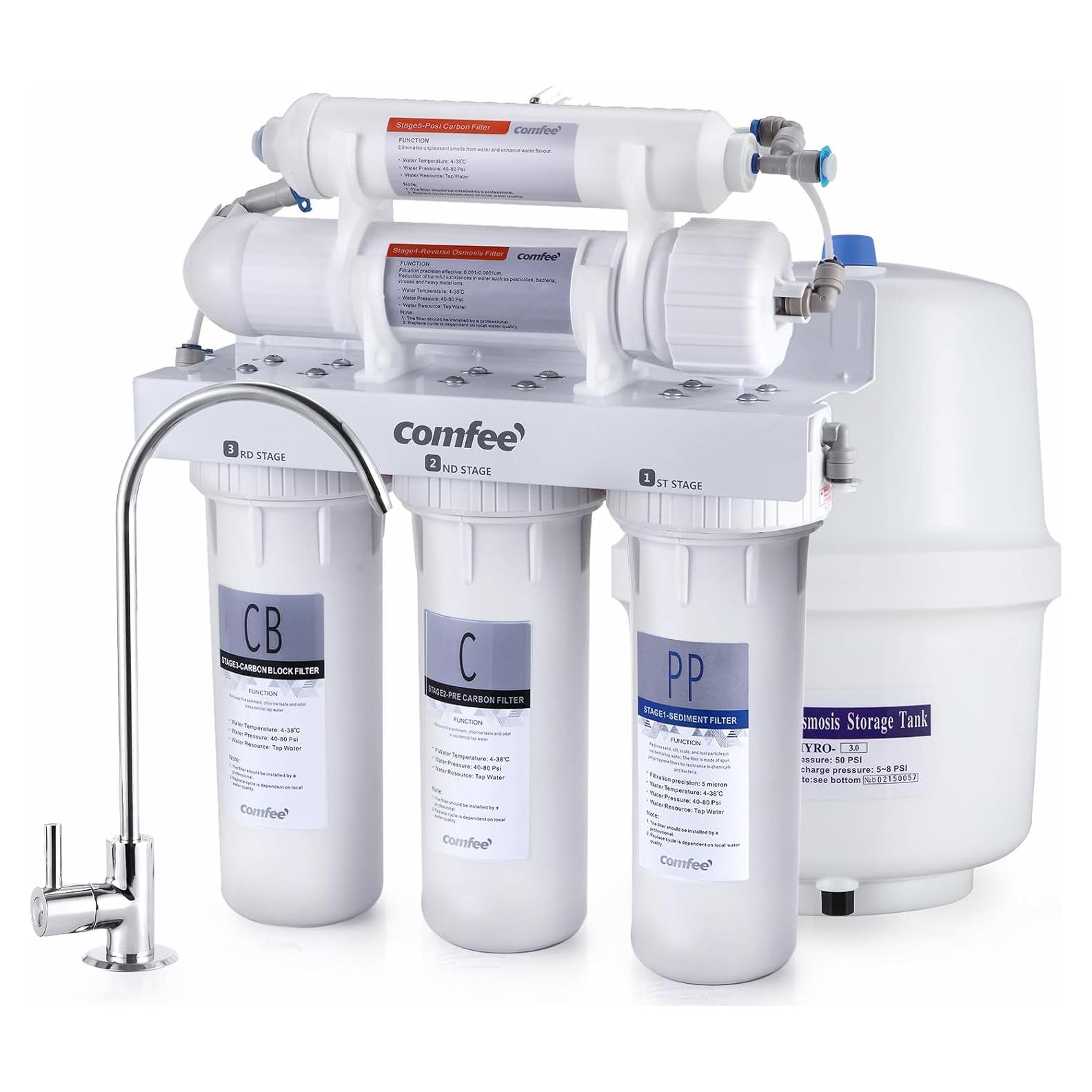 Sistema de Ósmosis Inversa COMFEE' CMP10 5 Etapas 75 GPD